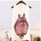 Camisetas sem manga do Totoro.  * Promoção Studio Ghibli *