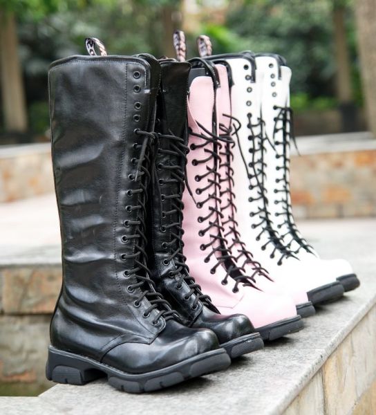 Zhongbang Lacing Martin Boots Customize Plus Size