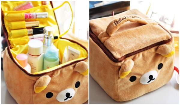 Rilakkuma Plush Folding Tote Cosmetic Box