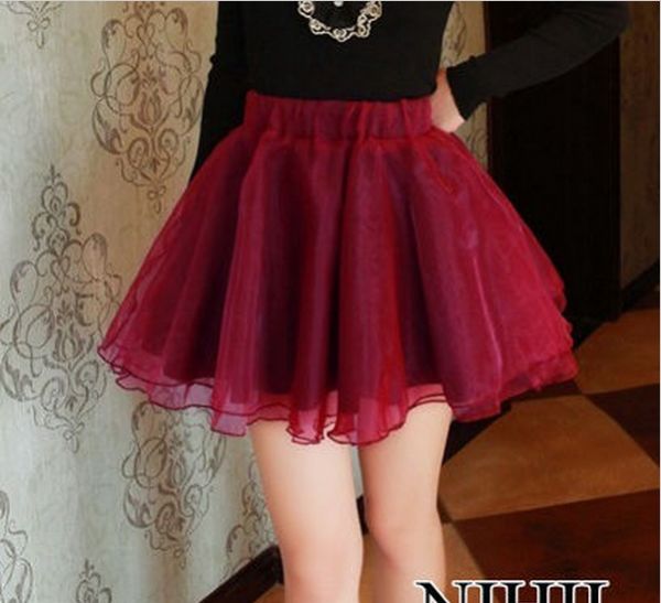 Summer Fashion Pleated Tulle Skirts [3 cores]