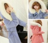 Warm White Fur Collar Jacket [2 cores]