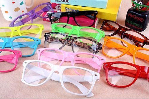 Retro Vintage Unisex Clear Lens Wayfarer