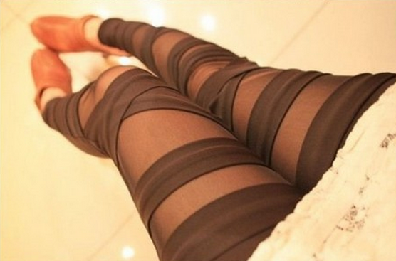 Cross Band Pantyhose