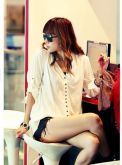 Shirt Long Sleeve Button Cardigan