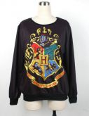 Moletom Preto Hogwarts - Harry Potter