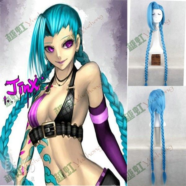 Peruca - Jinx - League of Legends