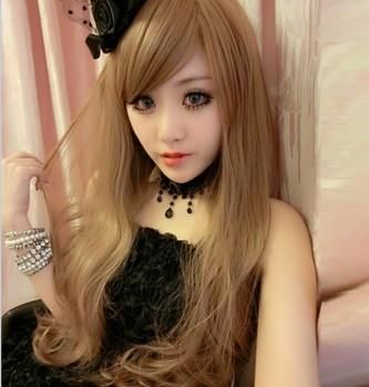 Peruca loira, ulzzang