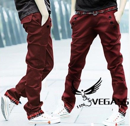 Slim Fit Casual Straight leg Long Pants