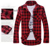 Plaid Check Long Sleeve Shirt [5 cores]